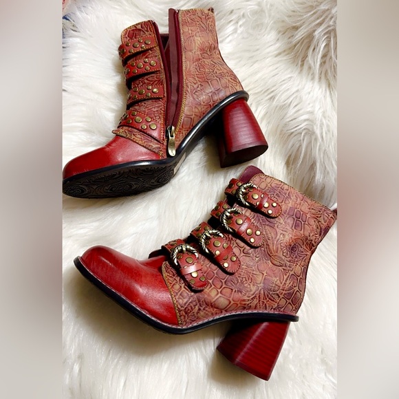 NEW L`Artiste by Spring Step Women's Leather Boots Wonderland SIZE 38 Fit 7.5/8 - Picture 10 of 14